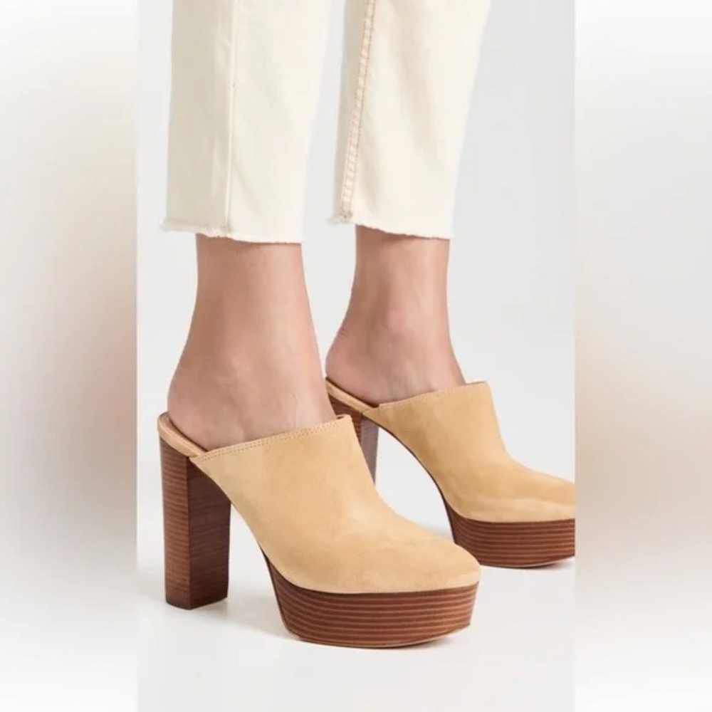 Veronica Beard Maren Suede Platform Mule - NEVER WORN - Size 9.5